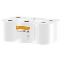 Satino HiCycle hand towel rolls centerfeed – bright white